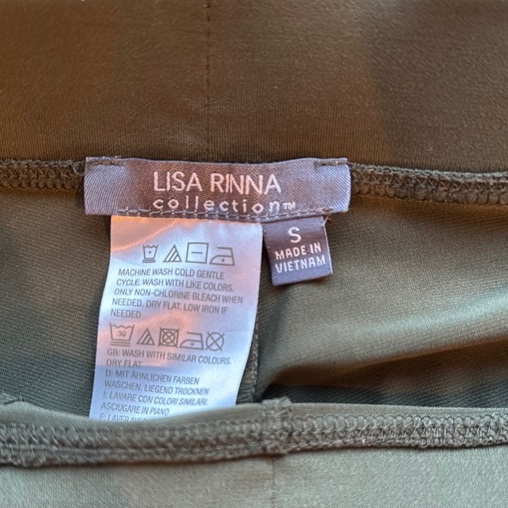 Lisa Rinna Collection Olive Track Pants - Picture 2 of 3